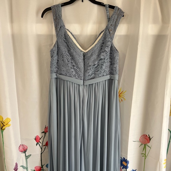 Azazie - Lea A18 (Dusty Blue) - Picture 3 of 4